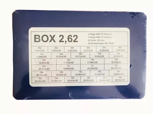 Box 2.62 mm 70 SHORE NBR O-RİNG KİTİ
