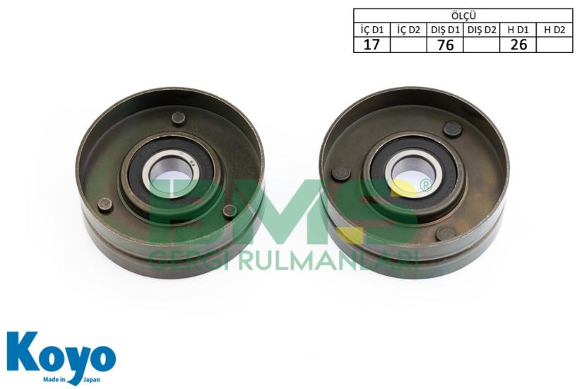 BMS 008 GERGİ RULMANI RENAULT; LAGUNA 2.0, SAFRANE II 2.0 - 2.5 VOLVO; 850-S40-C70-S70- V70 2.0-2.3-2.5 VW; BORA-GOLF IV1.4 1.6 - FSI FORD; ESCORT-FIESTA 1.1-1.3-1.4-1.6, TRANSIT 2.0, TRANSIT TOURNEO 