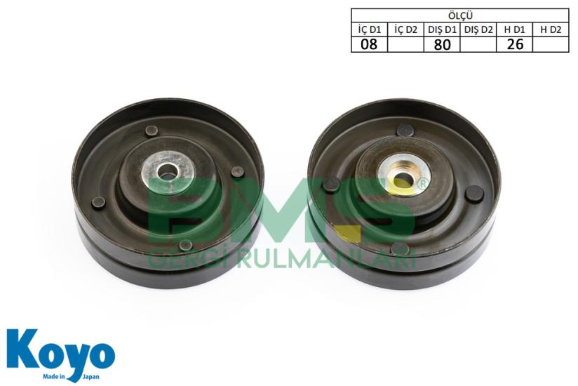 BMS 009 GERGİ RULMANI (08x80x26) CITROEN; JUMPER 2.5 TDI PEUGEOT; BOXER 2.4 TDI