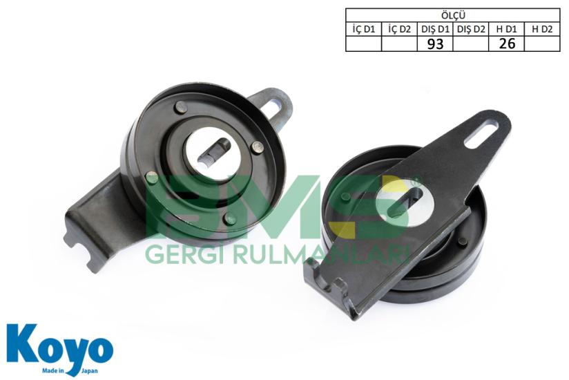 BMS 010 GERGİ RULMANI (AYAKLI / FOOTED 93x26) PEUGEOT; BOXER 2.4 TD CITROEN; JUMPER 2.4 TD
