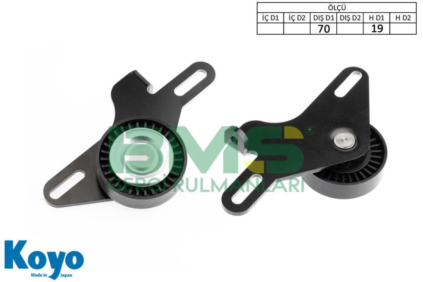 BMS 031 GERGİ RULMANI (70x19 AYAKLI) RENAULT CLIO II, KANGOO 1.4 - 1.6 (1997 - 2005)