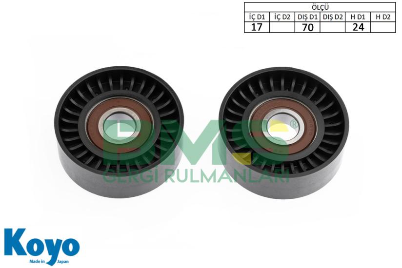 BMS 039 GERGİ RULMANI AUDI; A3- TT - SEAT; CORDOBA-LEON-IBIZA III, IV-TOLEDO II, III; SKODA; FABIA - OCTAVIA VW; BORA - GOLF IV, V - EOS - JETTA III - LUPO - NEW BEETLE - PASSAT - SHARAN - TOURAN - TR