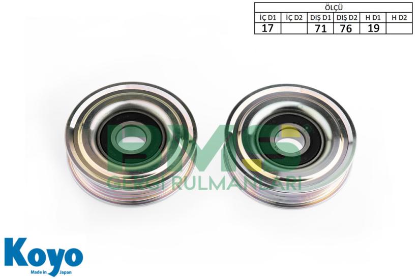BMS 044 GERGİ RULMANI (17x71 / 76x19) HONDA; ACCORD VII, CIVIC IV-V, HR-V