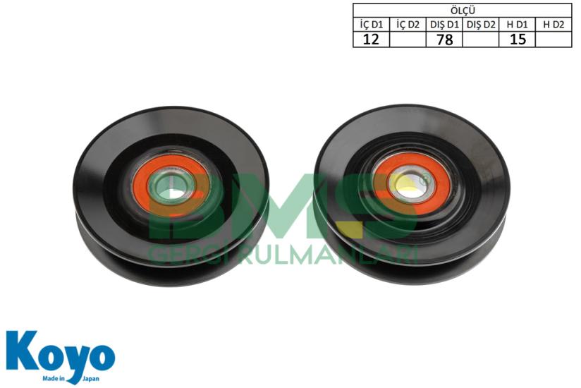 BMS 048 D GERGİ RULMANI (12x78x15) HYUNDAI H.100 - ACX 1,5 DIZEL