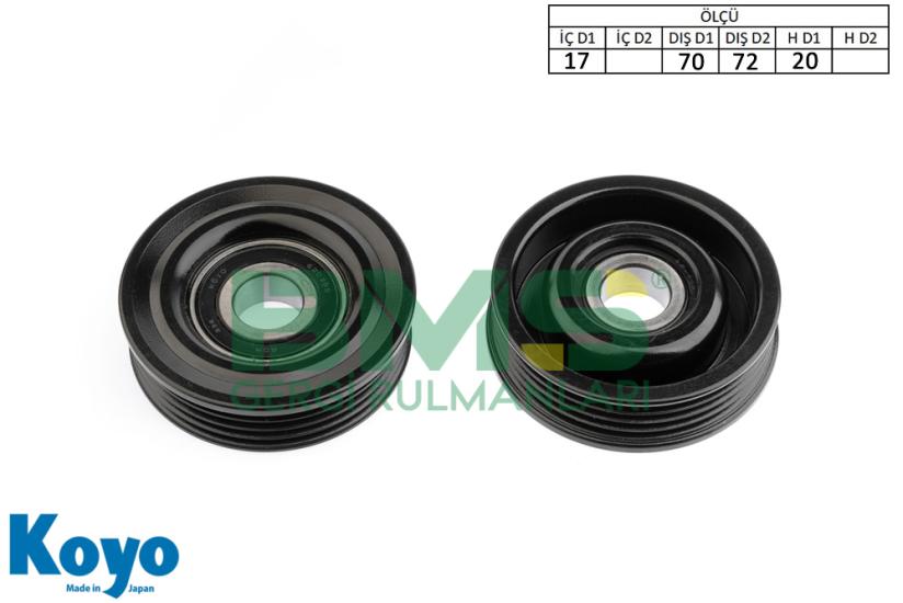 BMS 053 GERGİ RULMANI (17x70/72x20) HONDA ACCORD VI-CIVIC VI-II-CR-V-CRX III-HR-V-INTEGRA-TORNEO