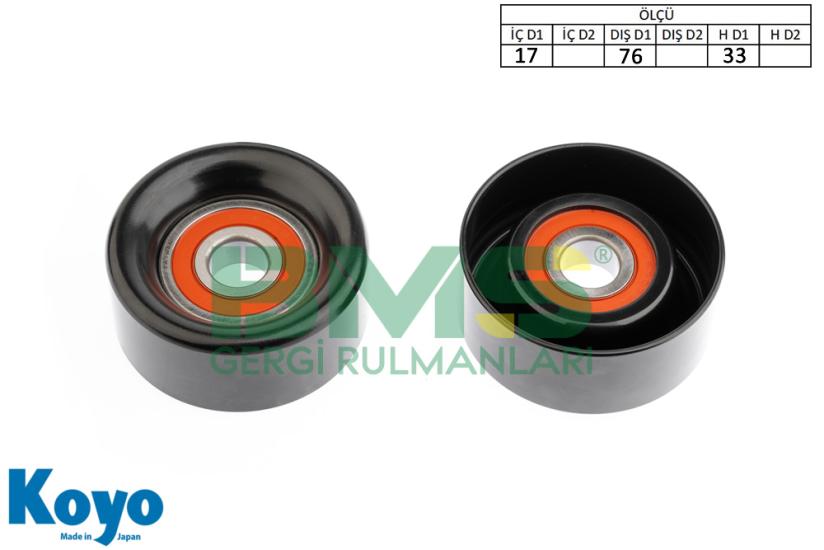 BMS 057 GERGİ RULMANI (17x76x33) HYUNDAI; H-1 2.5CRDI, H200 KIA; SORENTO 2.5CRDI ALTARNETOR GERGI / TENSIONER