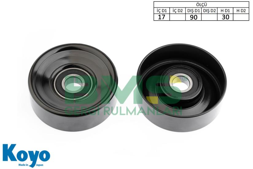BMS 058 GERGİ RULMANI (17x90x30) FORD; FIESTA - FOCUS - TRANSIT - CONNECT - TOURNEO CONNECT (1.8 TDCI)