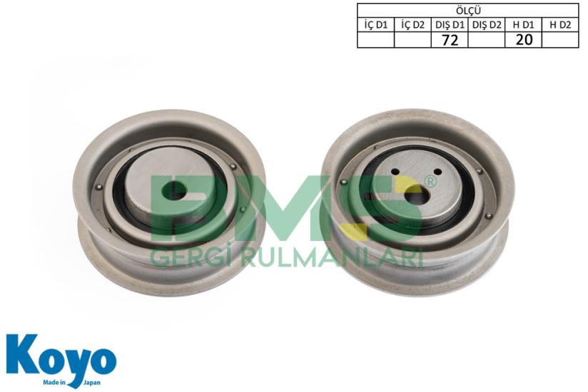 BMS 063 GERGİ RULMANI (72x20) AUDI; 80 1.3 - 1.5 - 1.6 - 1.8 - 2.0, 100 1.6 - 1.8 - 2.0 SEAT; ALHAMBRA, CORDOBA 1.6 - 1.8 - 2.0, IBIZA II - TOLEDO, VOLKSWAGEN; CADDY I-II, GOLF I-II-III-IV, JETTA I-II