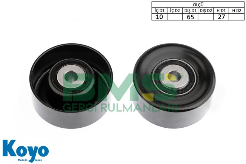 BMS 072 GERGİ RULMANI (10x65x27) CITROEN; XSARA-XM-SAXO-BERLINGO PEUGEOT; 106-306-206 SAFKAR KLIMA RULMANI