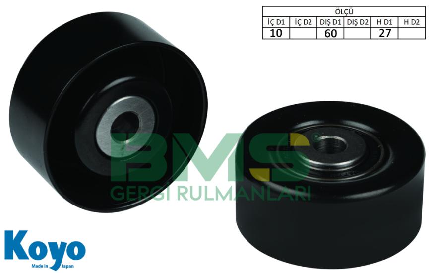 BMS 074 D GERGİ RULMANI (10x60x27) CITROEN; BERLINGO-XSARA PEUGEOT; 206-307-PARTNER