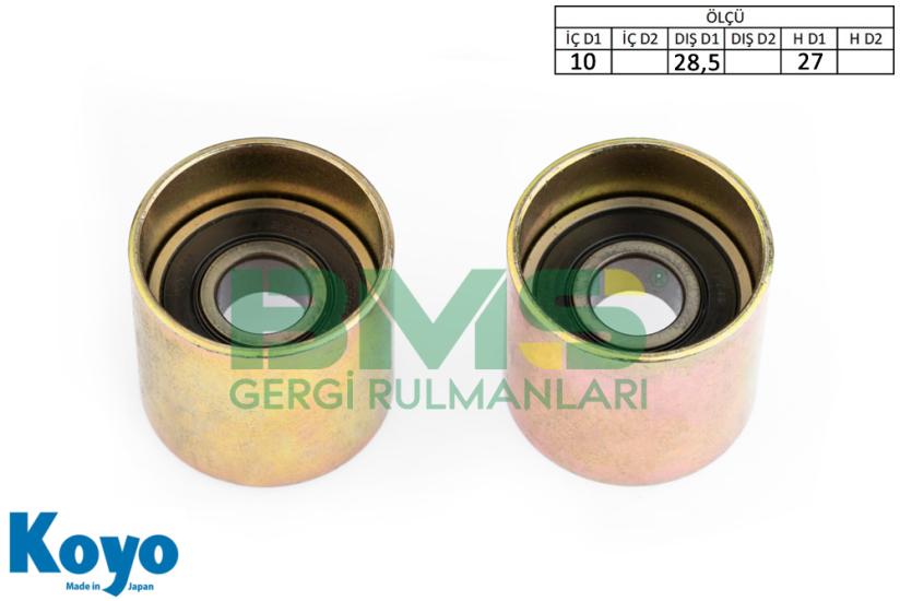 BMS 081 GERGİ RULMANI (10x28,5x27) AUDI; A3-A4-A6-TT SEAT; CORDOBA-IBIZA-LEON-TOLEDO SKODA; FABIA-OCTOVIA-SUPER B VW; BORA-GOLF-JETTA-PASSATSHARAN- TOURAN