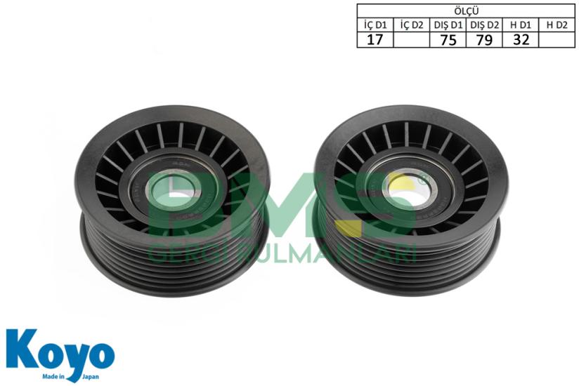 BMS 083 GERGİ RULMANI (17x75/79x32) JEEP KANALLI / WITH ROW, HONDA CIVIC