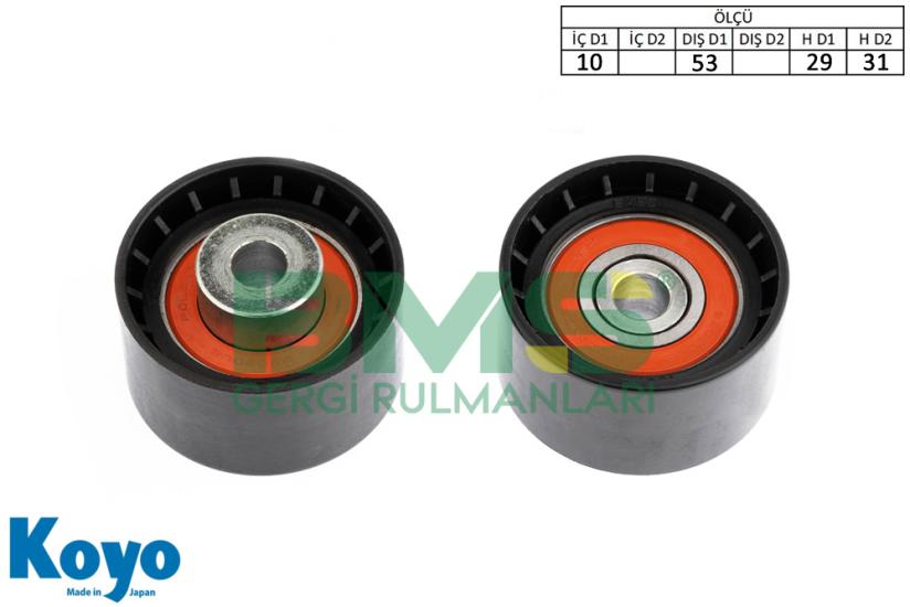 BMS 084 GERGİ RULMANI (10x53x29/31) ALFA ROMEO; 147-156-159-166-GT-MITO, FIAT; ALBEA-BRAVA-BRAVO-EGEA-IDEA-DOBLO-PALIO-PUNTO-SIENASTILO-STRADA-LANCIA; DELTA,LYBRA,THESIS OPEL; ASTRA H-SIGNUMVECTRA C-Z
