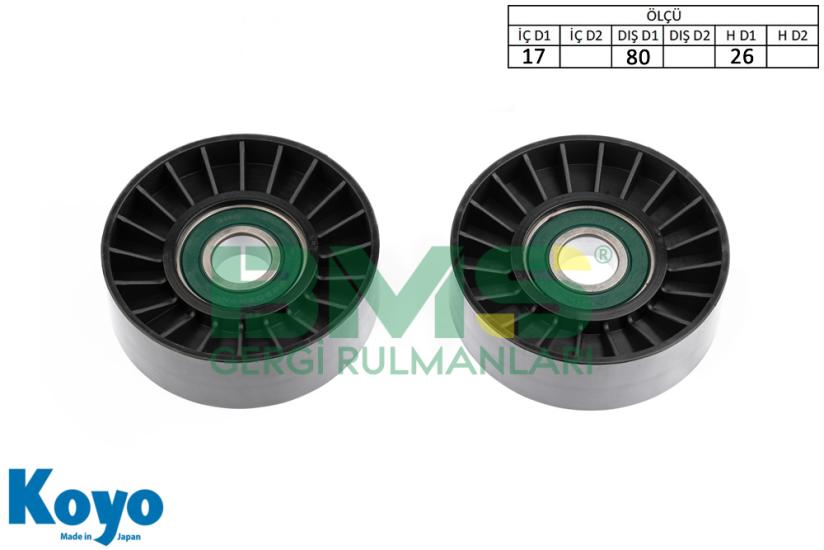 BMS 085 GERGİ RULMANI (17x80x26) FIAT; BRAVO-COUPE-MAREA 2.0 20V LANCIA; LYBRA 2.0 20V