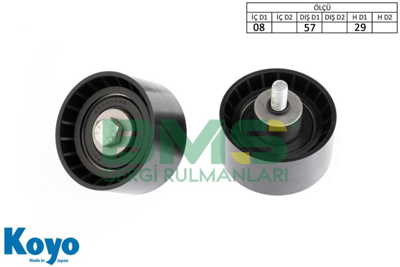 BMS 086 GERGİ RULMANI (08x57x29) ALFA ROMEO; 145-146-147-155-156- 166-GTV-SPIDER FIAT; BRAVA-BRAVO-MAREA-COUPEPUNTO- STILO LANCIA; DELTA-LYBRA-Y