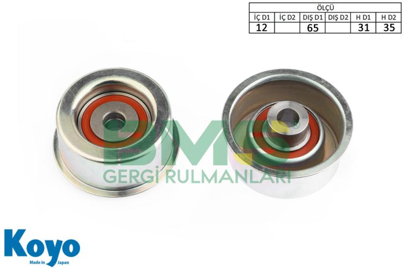 BMS 089 GERGİ RULMANI (12x65/72x31/34) MAZDA; 323 (BA) 1.6 TD OPEL; ASTRA F-G-H 1.7(TDS - DTI - CDTI), COMBO (1.7 D-1.3 CDTI-1.7 DI-1.7 CDTI), CORSA A-B-C DIESEL (1.5 - 1.7), MERIVA 1.7 D, VECTRA A-B 