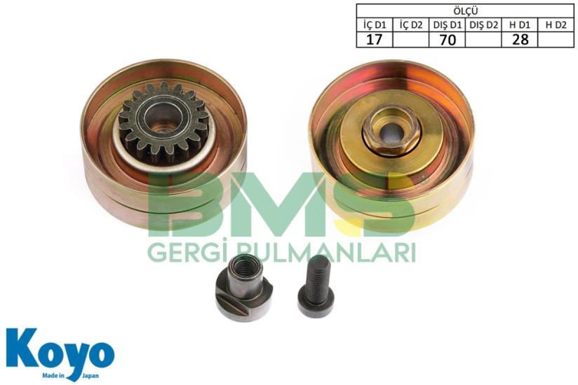 BMS 105 GERGİ RULMANI (10x70x28) RENAULT; CLIO I, ESPACE III, LAGUNA, MEGANE I, MEGANE CLASSIC, MEGANE COACH, MEGANE CABRIOLET, MEGANE MEGANE SCENIC, 19 I, 19 II (1.8 - 2.0)