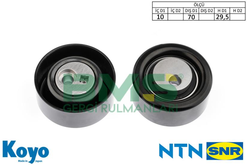 BMS 107 D GERGİ RULMANI (10x70x29,5) CITROEN;BERLINGO-C5-XANTIA-XSARA / FIAT;SCUDO-LANCIA-PHETRA-ZETA / PEUGEOT;206-306-304-406-605-607-806-807-EXPERT-PARTNER