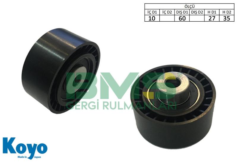 BMS 110 P GERGİ RULMANI (10x60x27/35-PLASTİK) FORD; TOURNEO - TRANSIT CONNECT 1.8 DI-TDCI