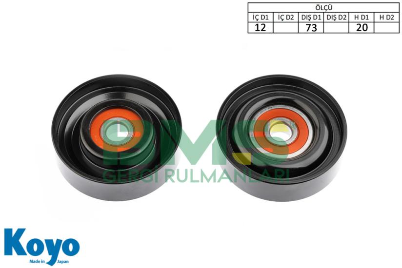 BMS 115 GERGİ RULMANI (12x73x20) HYUNDAI; ACCENT 1.5 CRDI