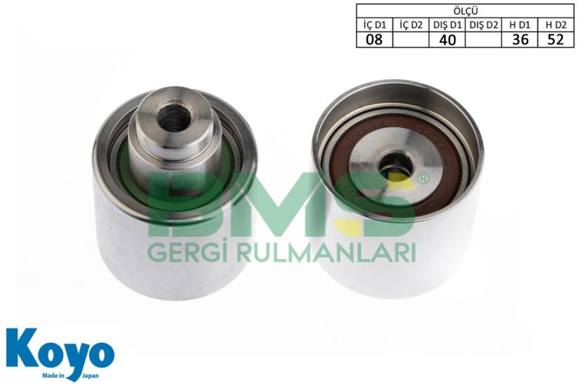 BMS 118 GERGİ RULMANI (08x40x36/52) AUDI;TT VW;BORA,CADDY III,EOS,GOLF IV-V-VI,JETTA III,LUPO,NEW BEETLE,PASSAT,PASSAT CC,POLO,SCIROCCO,SHARAN,TOURAN,TRANSPORTER V SEAT;CORDOBA,IBIZA IV-V,LEON,TOLEDO 