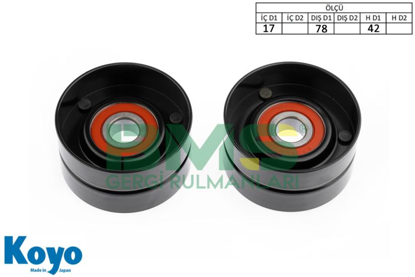 BMS 119 GERGİ RULMANI (17x78x42) MERCEDES; AXOR