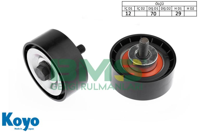 BMS 122 GERGİ RULMANI (12x70x29) FIAT; DUCATO 2.3 JTD