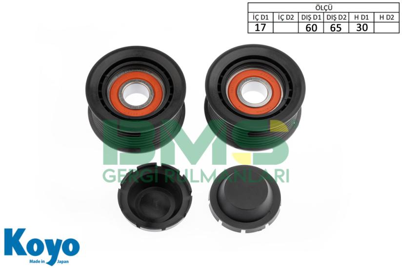 BMS 126 GERGİ RULMANI (17x60 / 65x30) SUZUKI; GRAND VITARA 1.9 DDiS