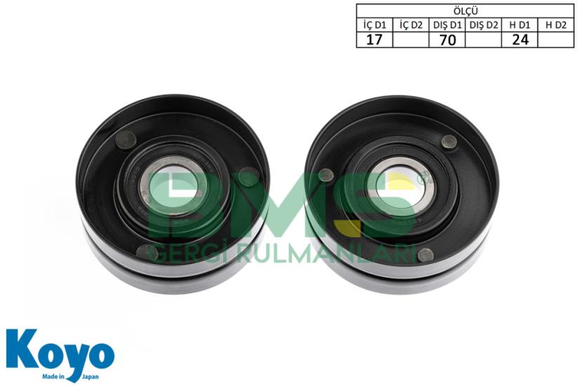 BMS 127 GERGİ RULMANI (17x70x24) AUDI; A3 SEAT; CORDOBA, IBIZA III, LEON, TOLEDO II SKODA; OCTAVIA 1U2 - 1U5 VW; BORA 1J2 - 1J6, CADDY II, GOLF IV, NEW BEETLE, POLO 6KV2 - 6KV5