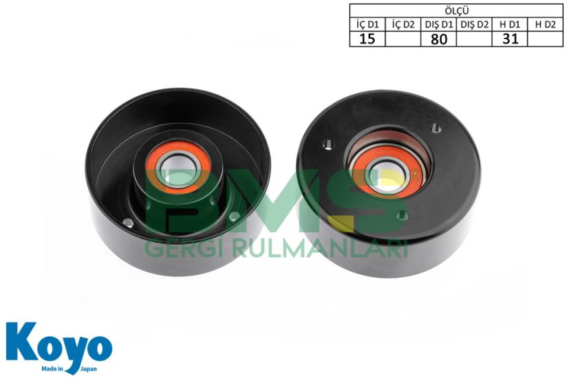 BMS 129 GERGİ RULMANI (15x80x31) MERCEDES; C SERISI (W202 - S202 - S203 - CL203), CLK (C208 - A208), E SERISI (W124 - S124 - C124 - A124 - W210 - S210), S SERISI (W140), SL (R129), SLK (R170), G SERIS