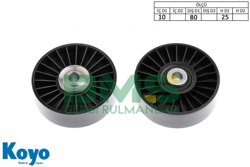 BMS 136 GERGİ RULMANI (10x80x25) ALFA ROMEO;145, 146, 147, 156, GT (1.9 JTD) FIAT; BRAVA, BRAVO, DOBLO, IDEA, MAREA, PALIO, PUNTO, STILO (1.9 Dizel / Diesel)