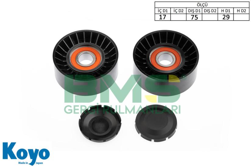 BMS 145 GERGİ RULMANI (17x75x29) VOLKSWAGEN CRAFTER 2.5 TDI