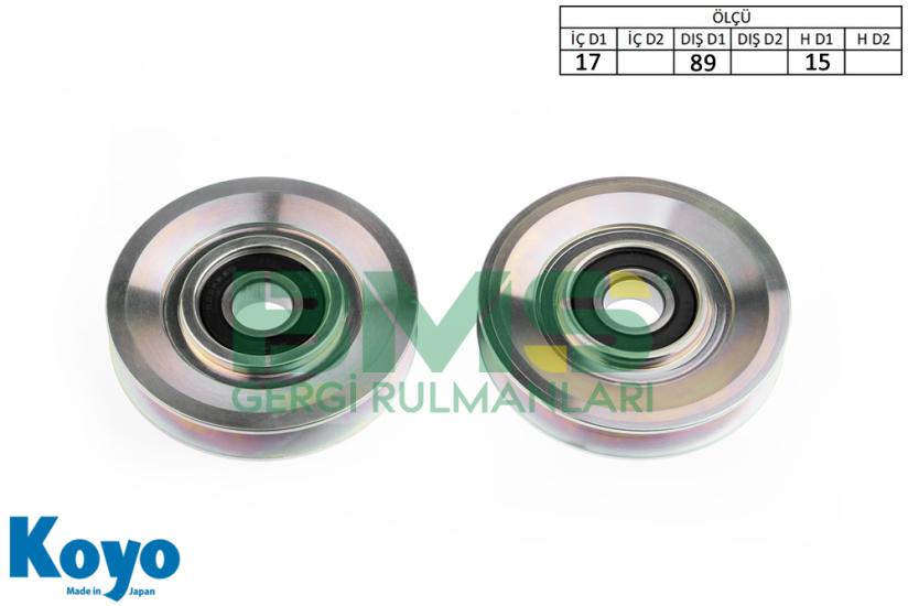 BMS 149 GERGİ RULMANI (17x89x15) PEUGEOT VE FORD MINIBUS SONRADAN TAKMA KLIMA RULMANI  PEUGEOT AND FORD PORTABLE CONDITIONER BEARING