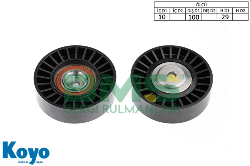 BMS 154 GERGİ RULMANI (10x100x29) ALFA ROMEO; 145 - 146 (930), 147 (937), 155 (167), 156 (932), 166 (936), GT, GTV (916C), SPIDER (916S) LANCIA; DEDRA (835), DELTA II (836), LYBRA (839 AX-BX)