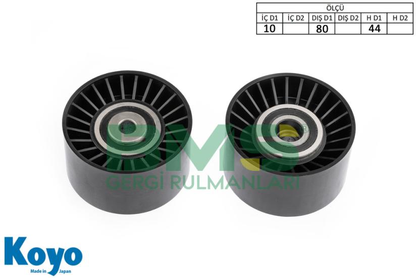 BMS 157 GERGİ RULMANI (10x80x44) MERCEDES; ECONIC, UNIMOG, CITARO, CITO, CONECTO, TRAVEGO, TOURISMO, 400 SERISI / SERIES