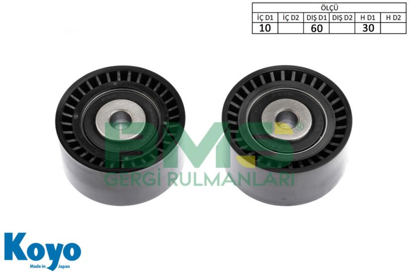 BMS 158 GERGİ RULMANI (10x60x30) CITROEN; BERLINGO 1.6 HDI, C1-C2-C3-C4-C5-JUMPY-NEMO-XSARAPICASSO 1.4 HDI-1.6 HDI FIAT; SCUDO 1.6D MULTIJET FORD; FIESTA V-VI 1.4 TDCI-1.6 TDCI, FOCUS CMAX-FOCUS II 1.