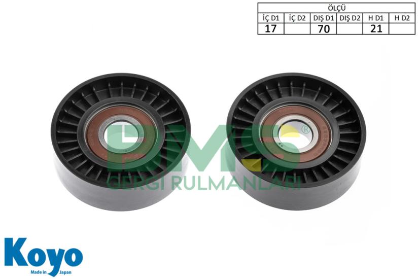 BMS 159 GERGİ RULMANI (17x70x21) OPEL; ASTRA G, CORSA 1.0 - 1.2