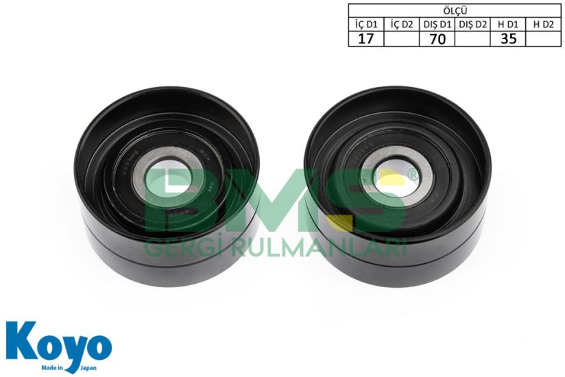 BMS 168 GERGİ RULMANI (17x70x35) MERCEDES; TRAVEGO, TOURISMO, AXOR, SETRA SERIES MAGIRUS