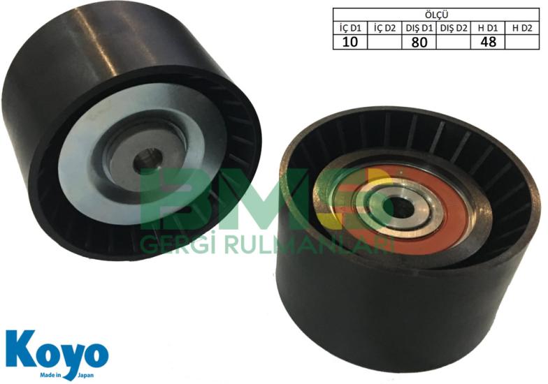 BMS 170 P GERGİ RULMANI (10x80x48) MERCEDES AXOR 4140 CIFT CEKER / DOUBLE CAPACITY TRAVEGO, CITARO, CONECTO, TOURISMO