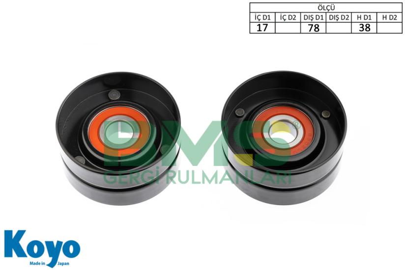 BMS 174 GERGİ RULMANI (17x78x38) OTO-KAR