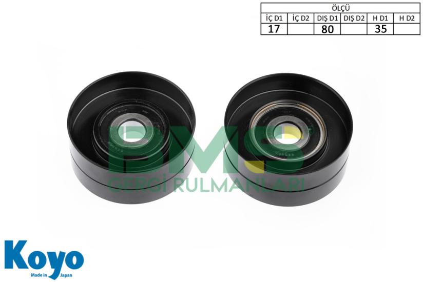 BMS 176 GERGİ RULMANI (17x80x35)