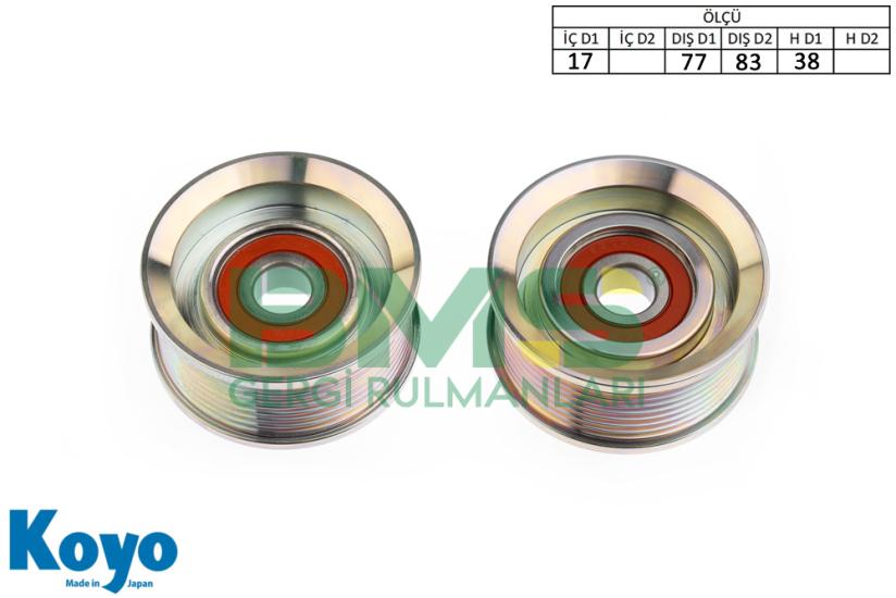BMS 179 GERGİ RULMANI (17x77/83x38)