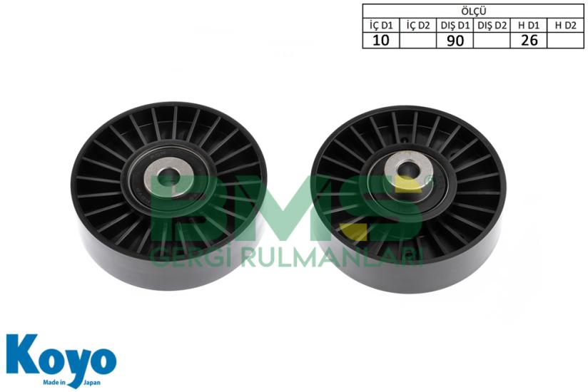 BMS 181 GERGİ RULMANI (10x90x26) FIAT; BRAVA, BRAVO, COUPE, MARIA, PUNTO ALFA; 155, 145, 146, 156, 147