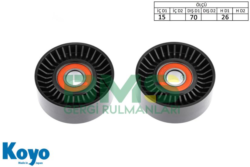 BMS 183 GERGİ RULMANI (15x70x26) BMW; 3.6,3.18,Z4,X3,E93,E92,E90