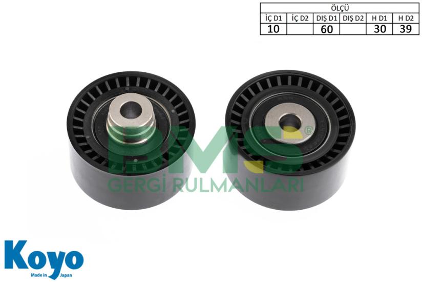 BMS 186 GERGİ RULMANI (10x60x30/39) PEUGEOT; 106 1.5 D CITROEN; SAXO 1.5 D