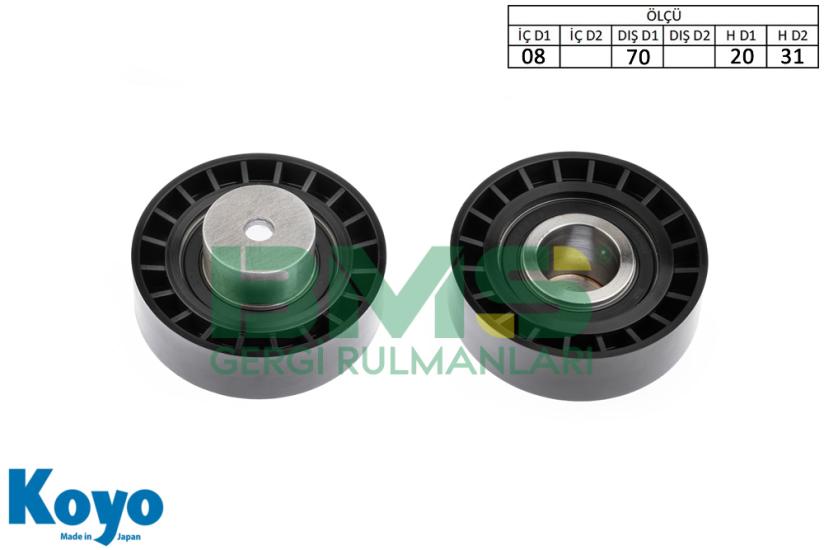 BMS 188 GERGİ RULMANI (08x70x20/31) ROVER; 214-216-218