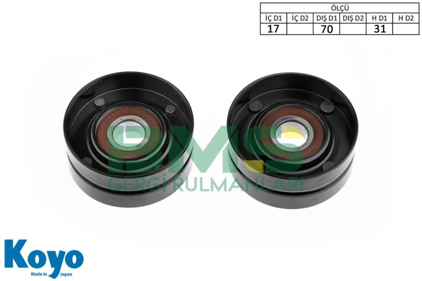 BMS 191 GERGİ RULMANI (17x70x31) AUDI;A8-3.7 - 4.2 QUATTRO / VW;TOUAREG 4.2 / LANDROVER;DISCOVERY 2 2.5 TD5