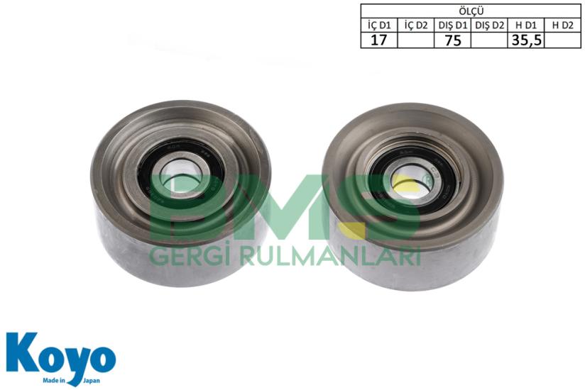 BMS 197 GERGİ RULMANI (17x75x35,5) DFM CIN ARABASI/CHINEESE CAR SUCCE V-BELT 1.6 16 V
