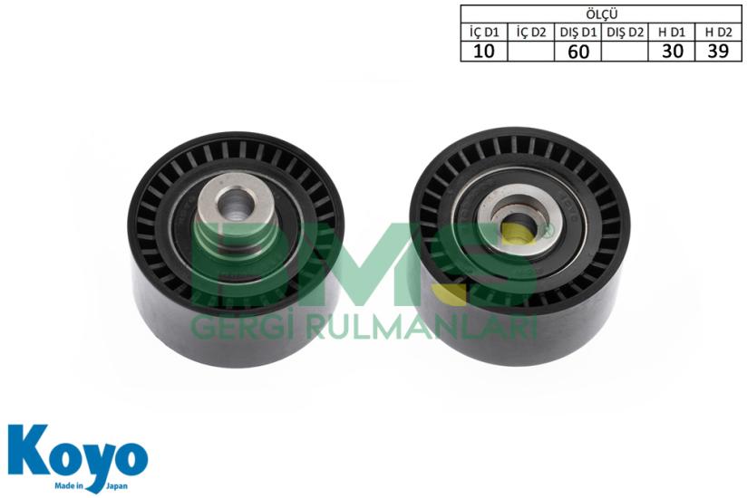 BMS 201 GERGİ RULMANI (10x60x30/39) SUZUKI ; GRAND VITARA-VIT 2.0 TD 1.6-2.0 HDI PEUGEOT; 206, 306, 307, 406, 407, 806, 807