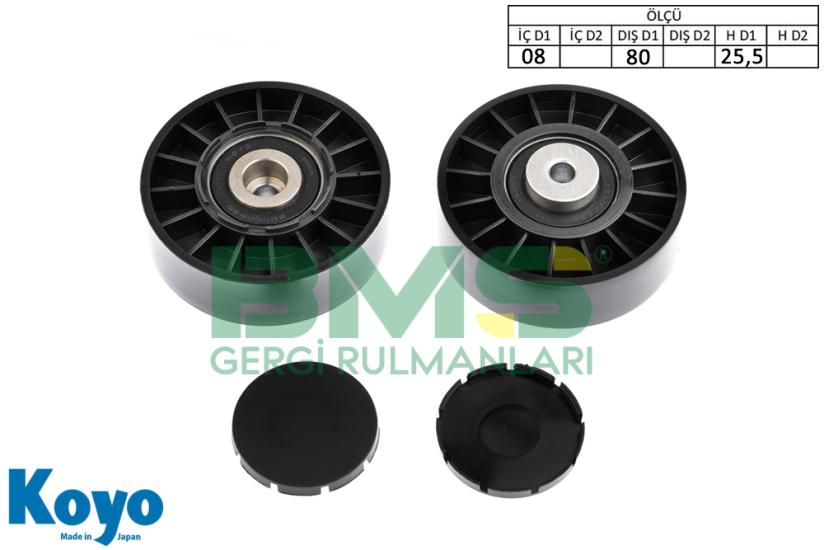 BMS 207 GERGİ RULMANI (08x80x25,5) MERCEDES; C-E-M-S-CLK SERIES 1.8 2.0 2.3